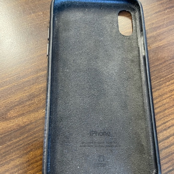 Iphone XS Black Leather Case including box - Picture 3 of 5
